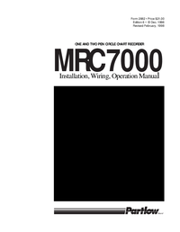 Thumbnail of document Manual - MRC 7000 Circular Chart Recorder